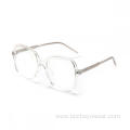 Custom Logo Eyewear Square Anti Blue Light Blocking Glasses